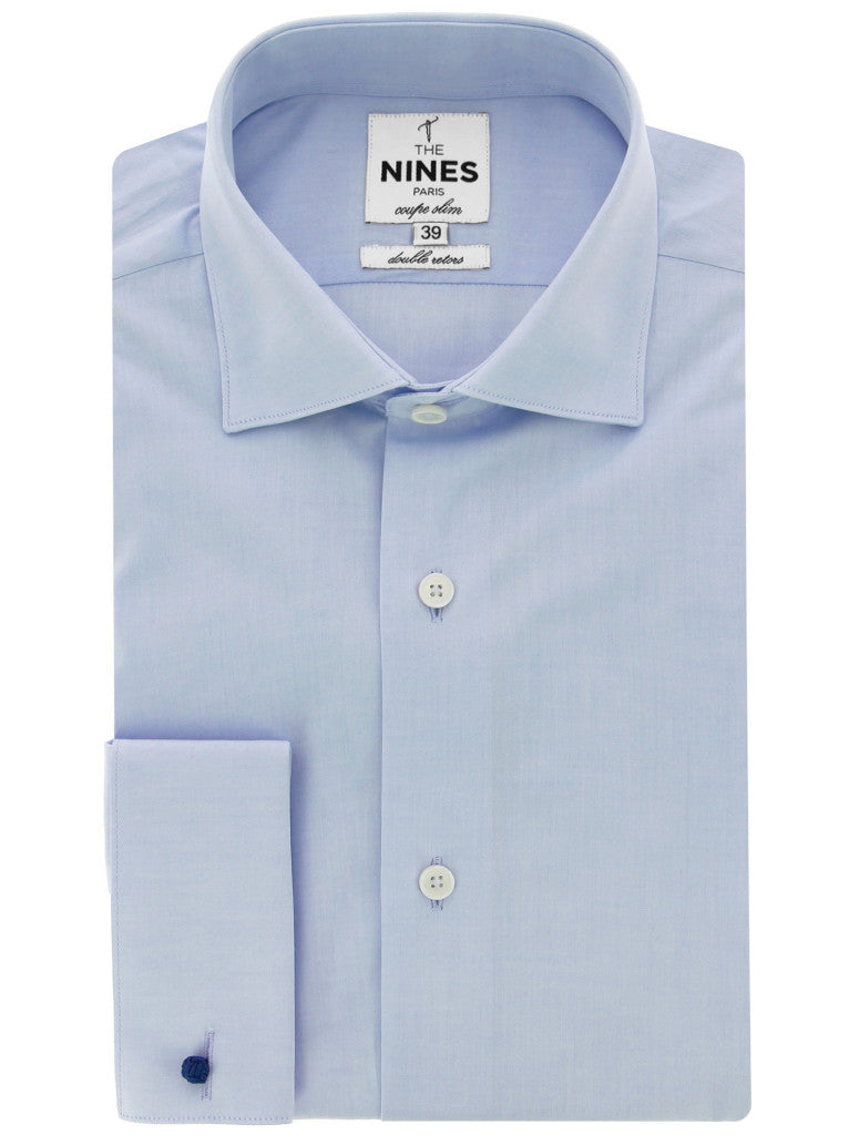 Shark Collar Shirt With French Cuffs