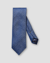 Blaue Krawatte aus Seide-Leinen-Gemisch