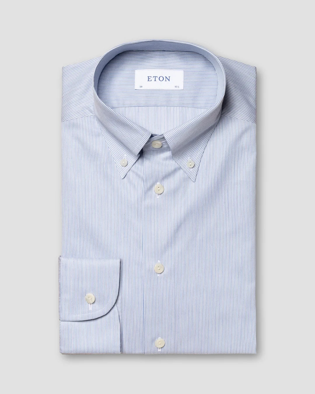 Striped Mel Nge Fine Twill Shirt Eton