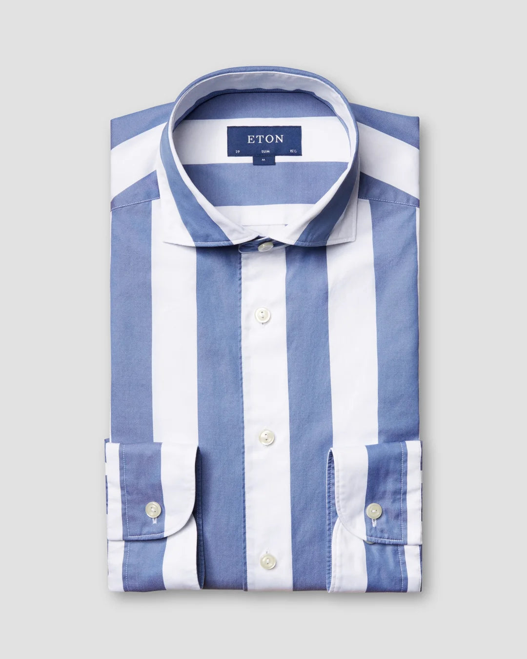 Striped Satin Shirt Soft Eton