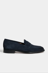 Suede Penny Loafers Made In Italy