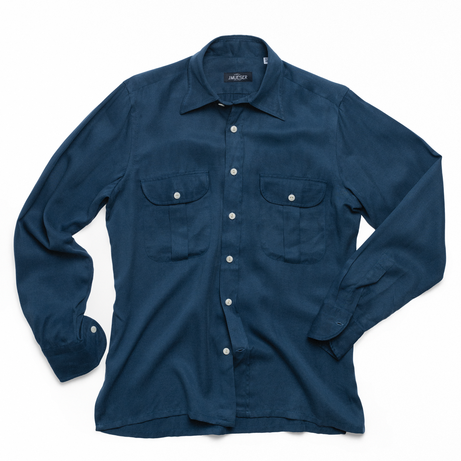 Blue Tencel Work Shirt