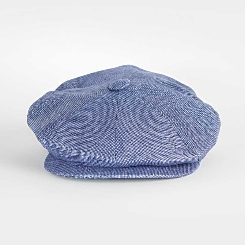 Textured Linen Gatsby Cap