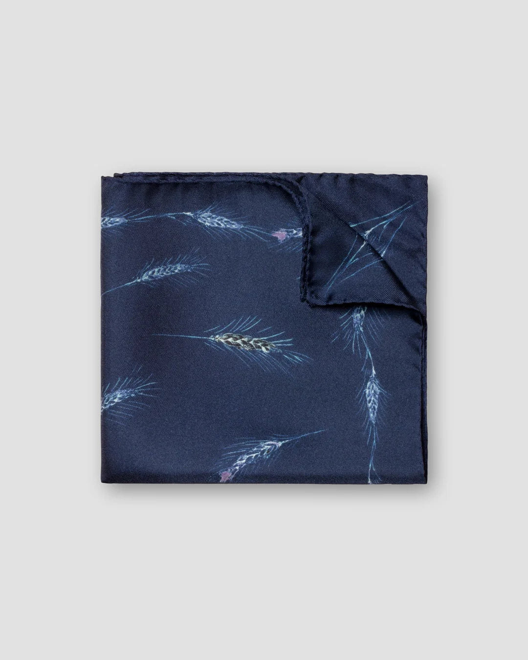 Wheat Print Silk Pocket Square