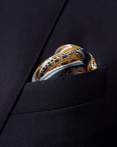 Yellow Paisley Pocket Square