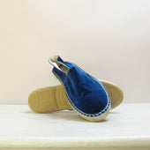 Velvet Espadrilles In Petrol