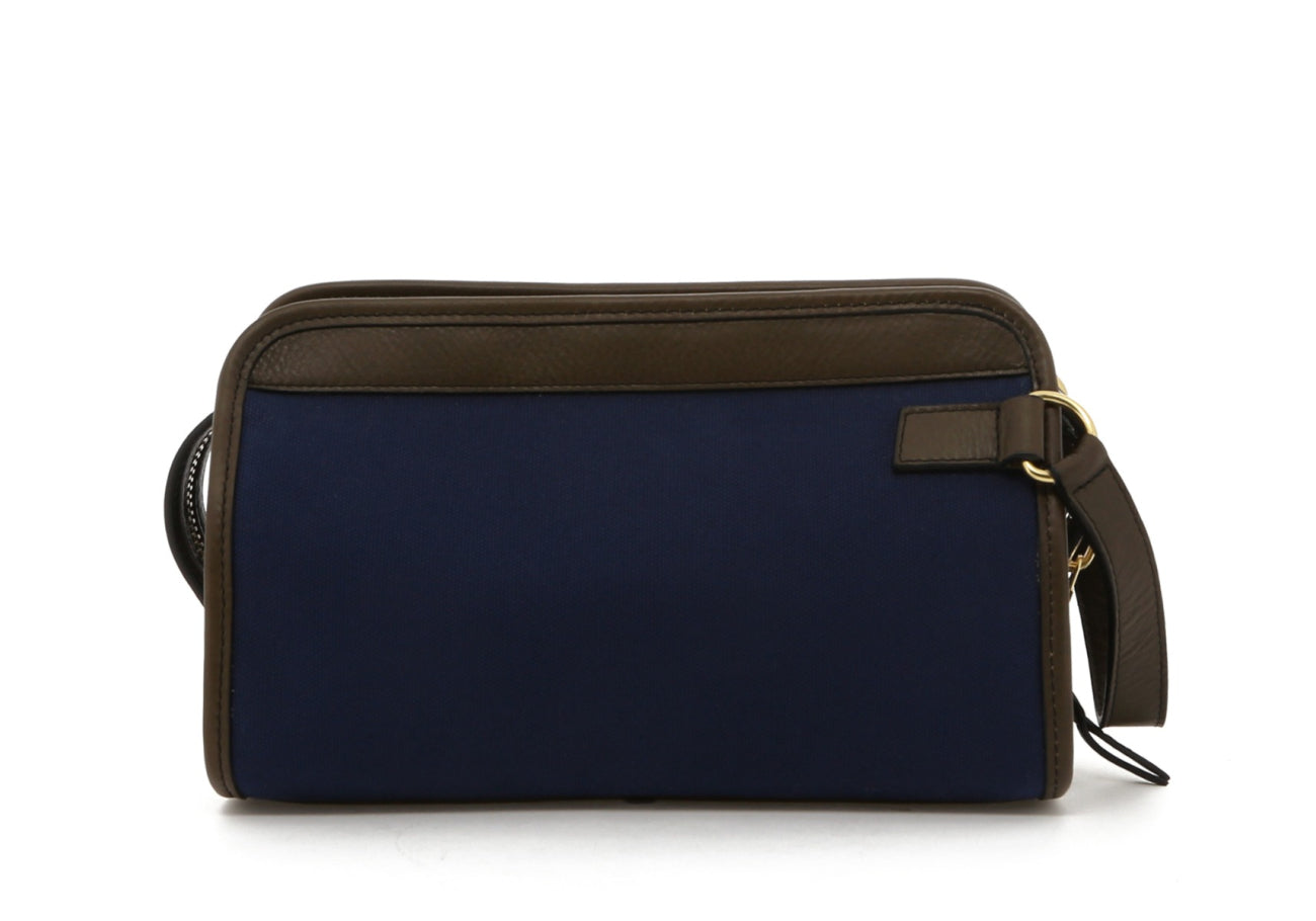 Small Travel Kit - Blue/Olive Trim - Twill
