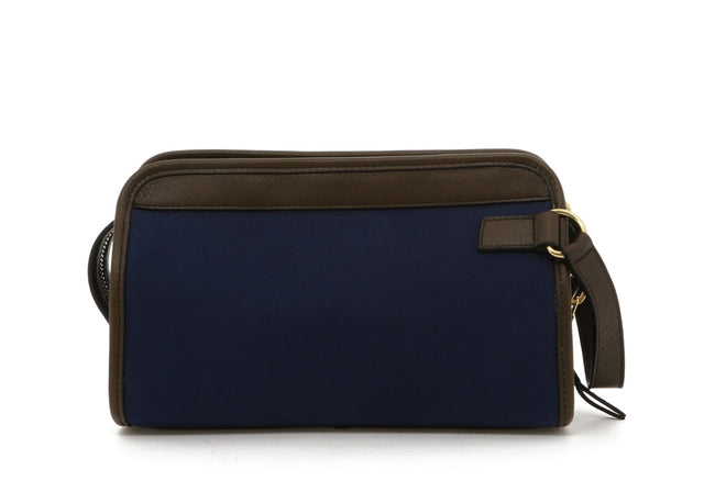 Small Travel Kit - Blue/Olive Trim - Twill
