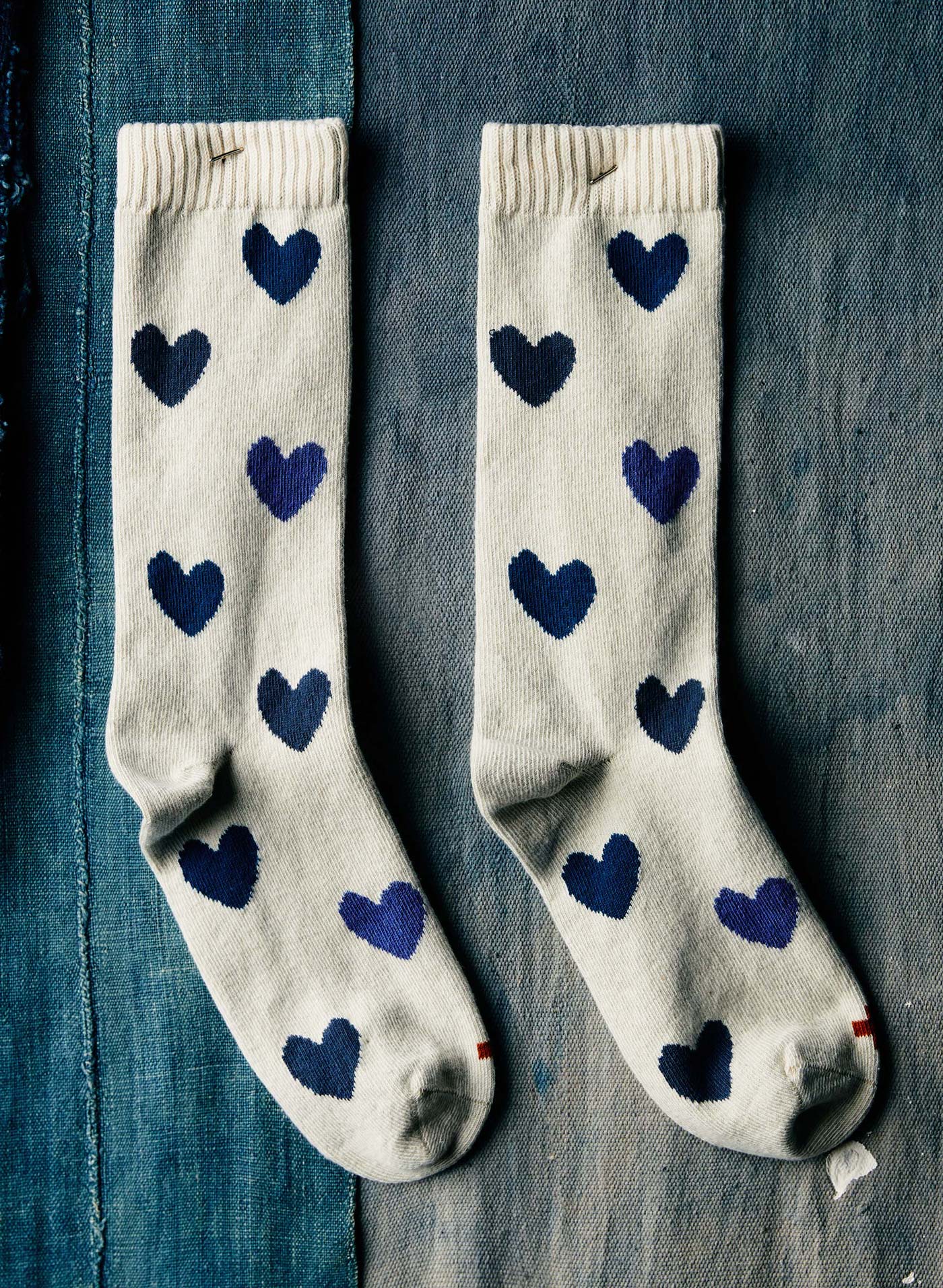 Heart Sock In Natural