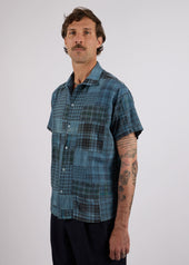 Natural Dyed Patchwork Madras Shirt