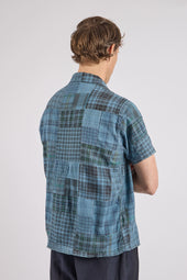 Natural Dyed Patchwork Madras Shirt