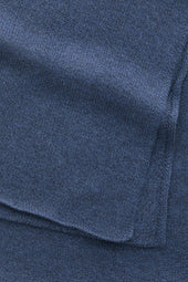 Knitted Maglia Inglese Wool Scarf Midnight