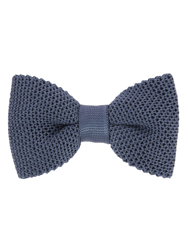 Bluish-grey knitted bowtie Monza