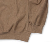 Rough Smooth Crewneck Thermal In Heather Beige Cotton And Poly