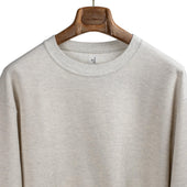 Rough Smooth Crewneck Thermal In Cotton And Poly