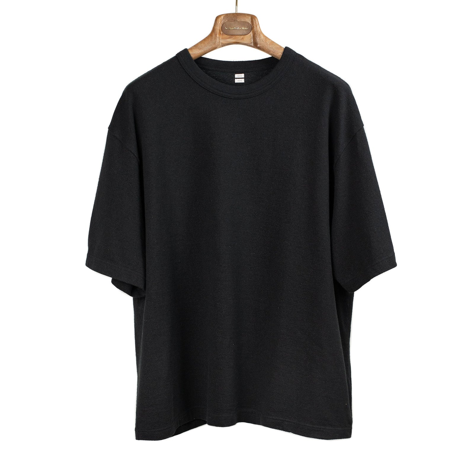 Crewneck Tee In Nepped Cotton And Silk