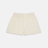 Plain Cream Cotton Boxer Shorts