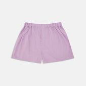 Lilac End-On-End Cotton Boxer Shorts