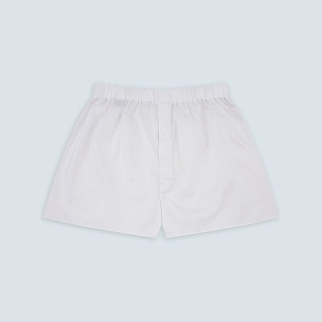 White Sea Island Quality Cotton Twill Boxer Shorts