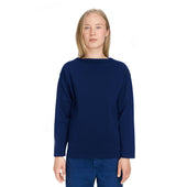 Boatsman Raw Cotton Petroleum Stripe