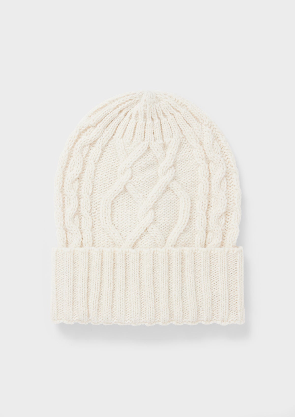 Bonnet En Maille Torsad E Unie Crue