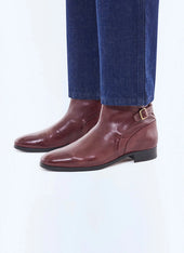 Calfskin Leather Jodhpur Boots