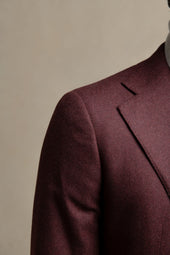 Bordeaux Jacket In Wool And Cashmere Made In Italy