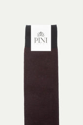 Bordeaux Patterned Short Socks Made In Italy