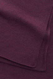Knitted Maglia Inglese Wool Scarf Chianti
