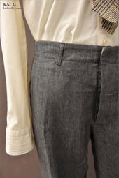 Light Belgian Linen Borough Pants Grey 30 32 34 36 38
