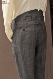 Light Belgian Linen Borough Pants Grey 30 32 34 36 38