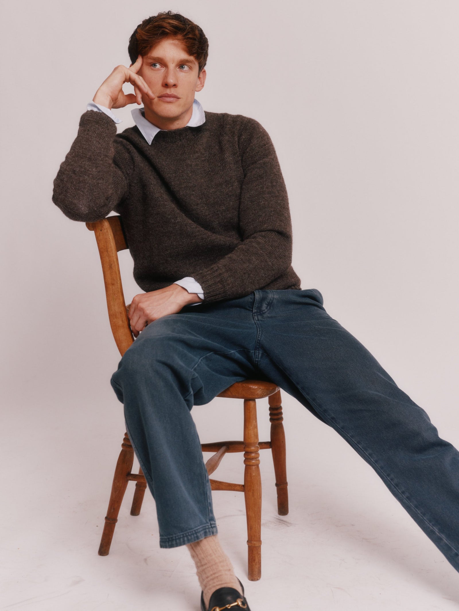 Bosie Sherpa Shetland Undyed Voe - Grey