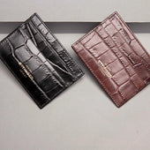 Croco Flat Credit Card Case