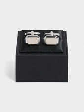Boutons De Manchettes Rectangles Avec Inserts Crus
