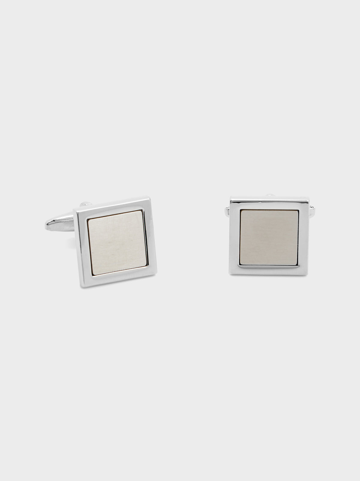 Boutons De Manchettes Carr S Avec Inserts En Acier