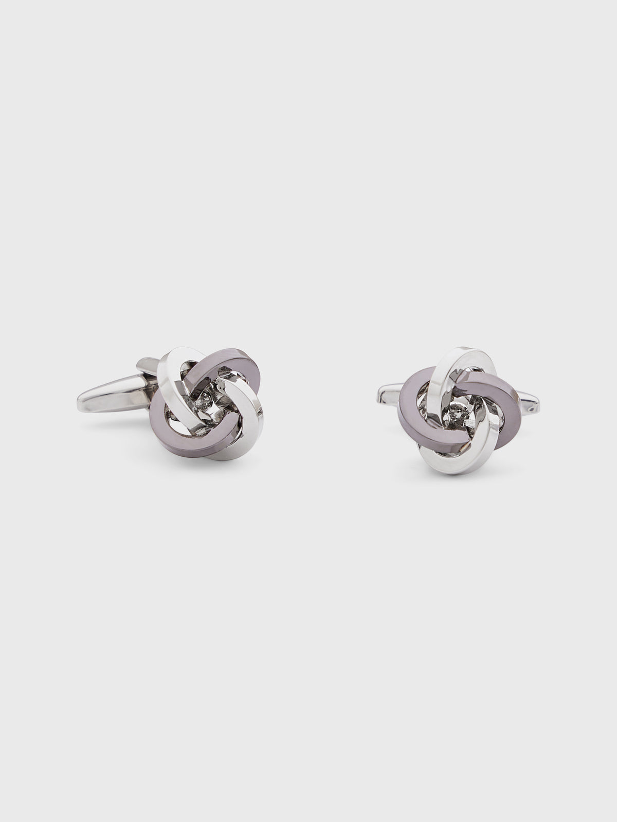 Boutons De Manchettes Noeuds Argent S
