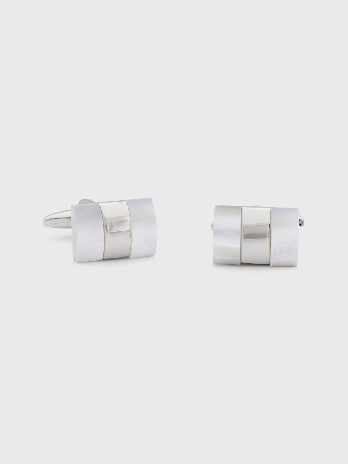 Boutons De Manchettes Rectangles Avec Inserts Nacre