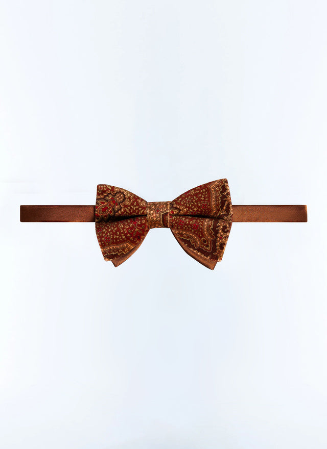 Velvet and silk bow tie