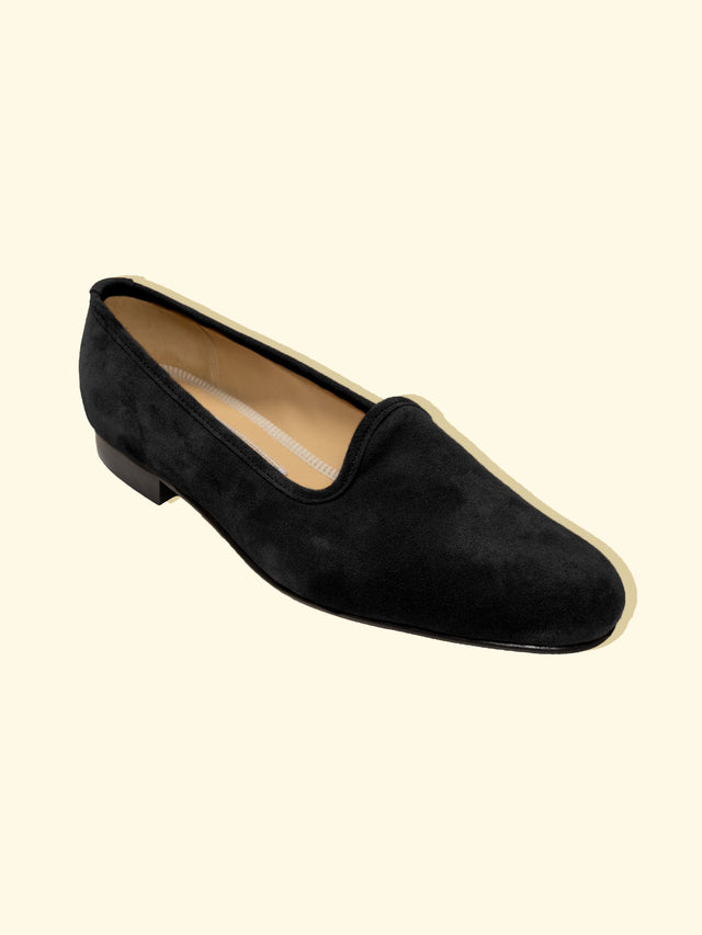 Street Slippers by Bowhill & Elliott for The Anthology - Black Suede — The Anthology