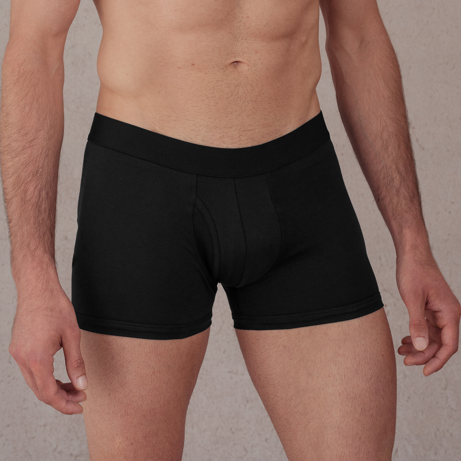 Boxer Noir Coton Biologique