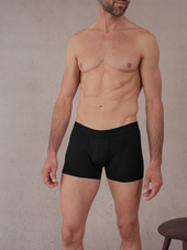 Boxer Noir Coton Biologique