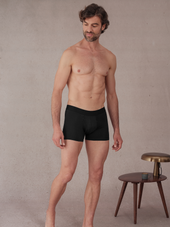 Boxer Noir Coton Biologique