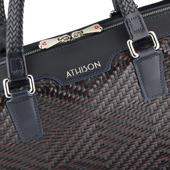 Braided Leather Business Bag Premia Large