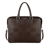 Braided Leather Business Bag "Premia Medium"