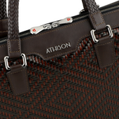 Braided Leather Business Bag Premia Medium