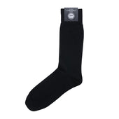 Brecon Black Cotton Socks