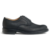 Brighstone R Derby in Black Waxy Leather