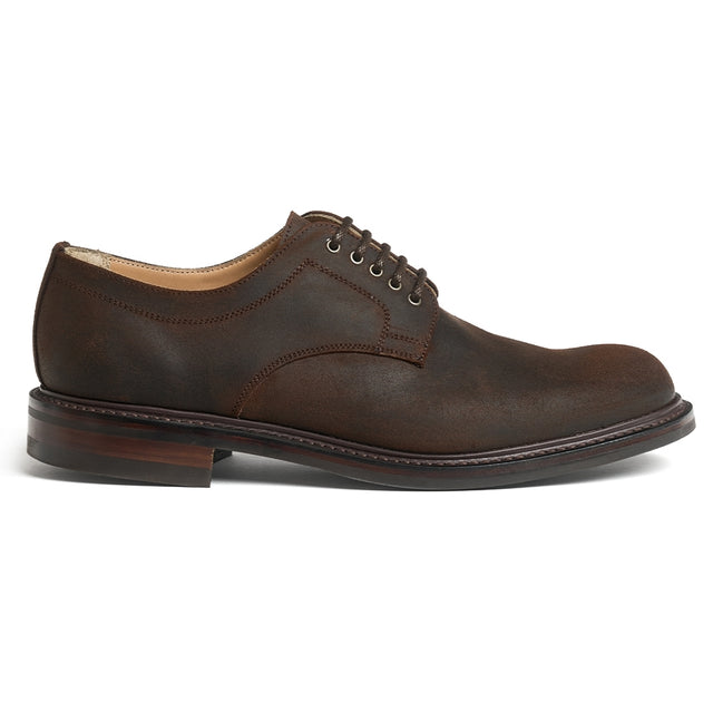 Brighstone R Derby in Brown Waxy Leather
