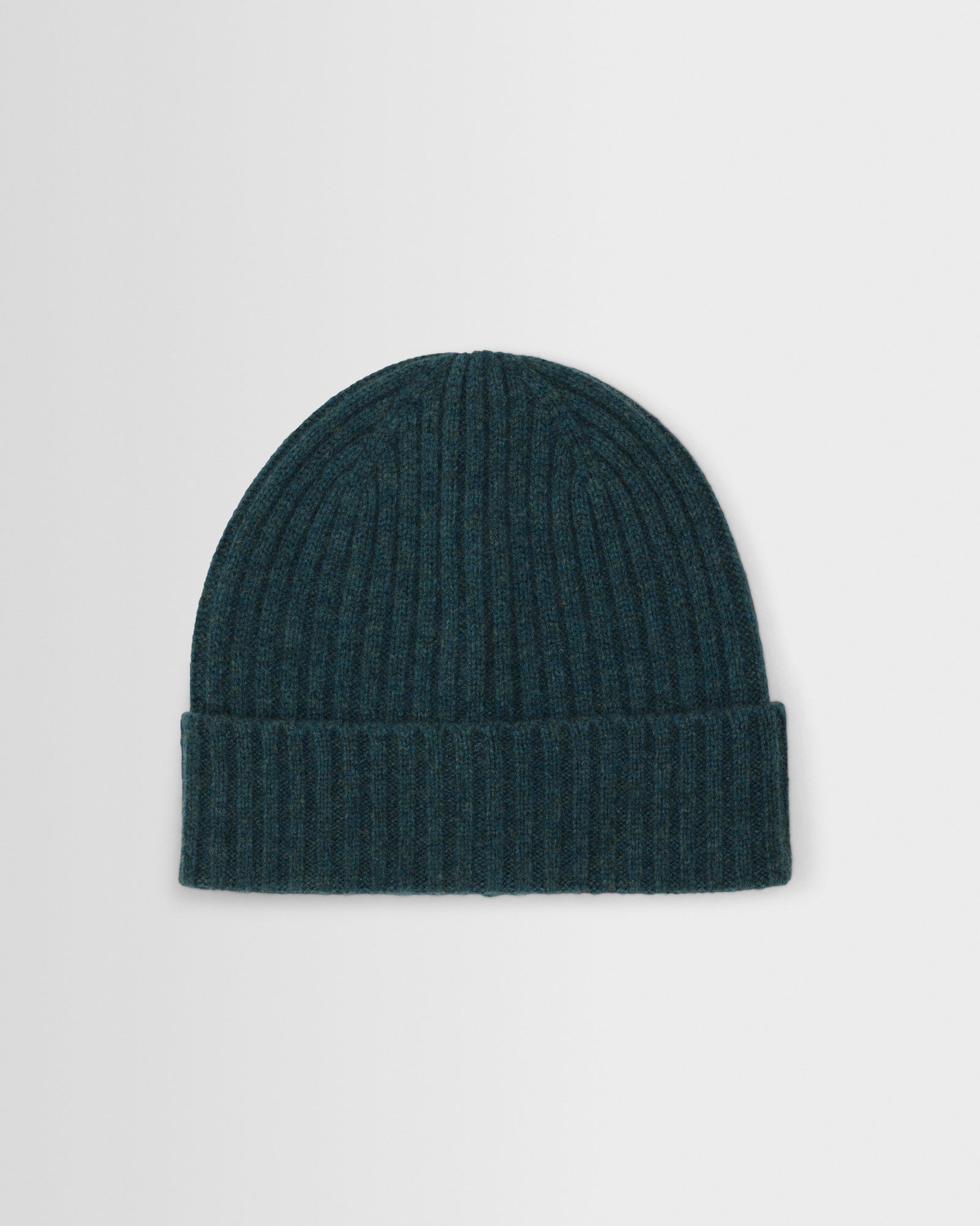 Brook Green Single Rib Wool Beanie