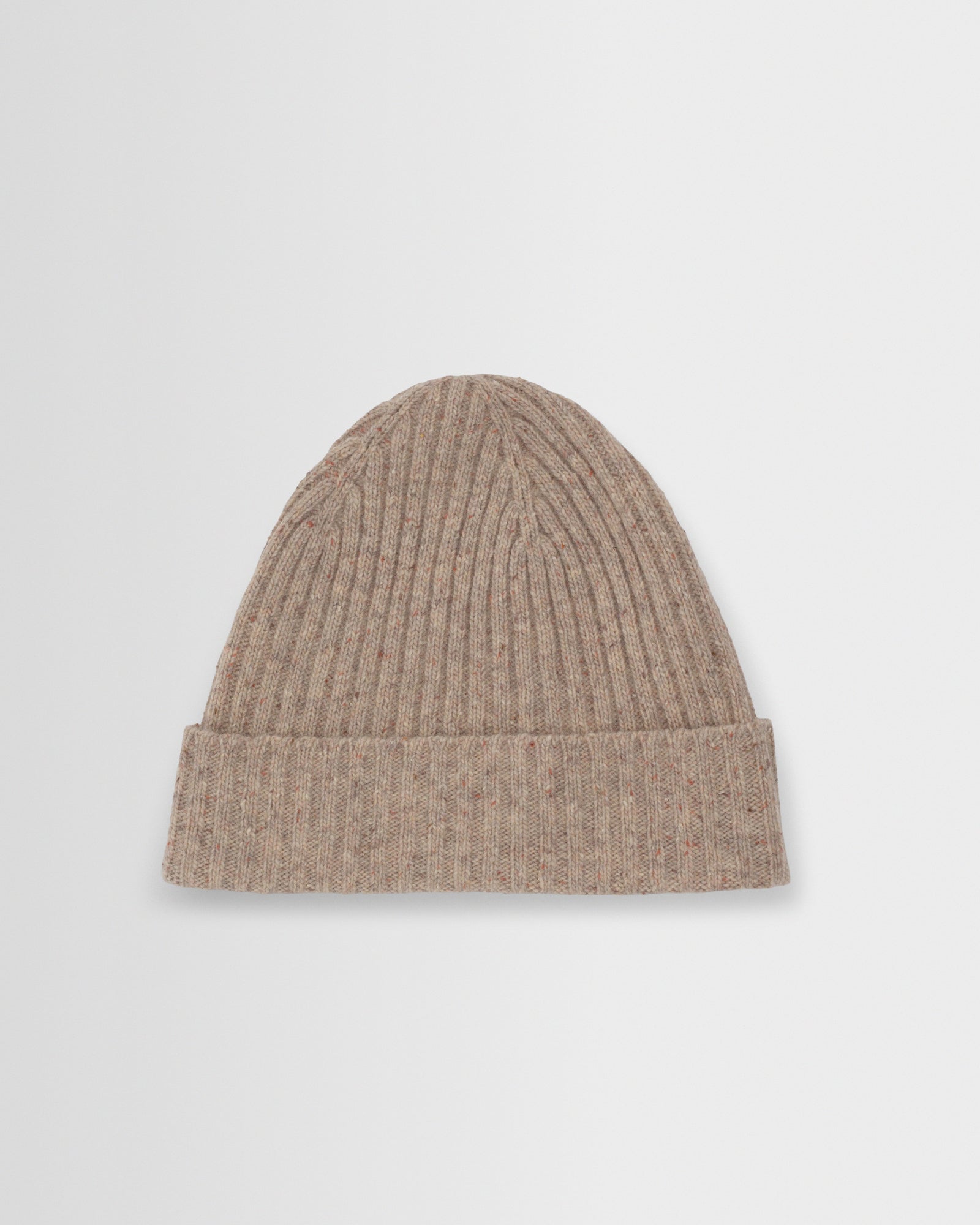 Brook Natural Donegal Single Rib Wool Beanie